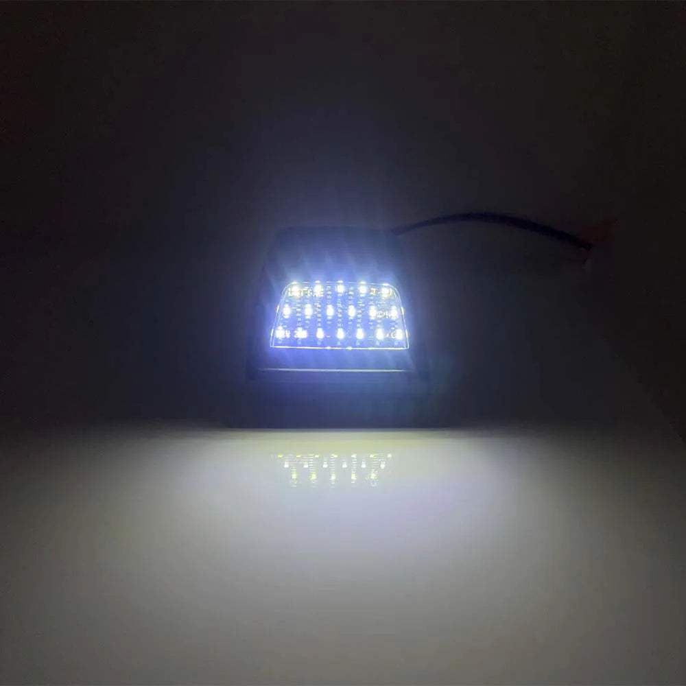 For 2005 2006 Nissan Navara D40 Frontier Diamond White LED License Number Plate Light Tag Lamp