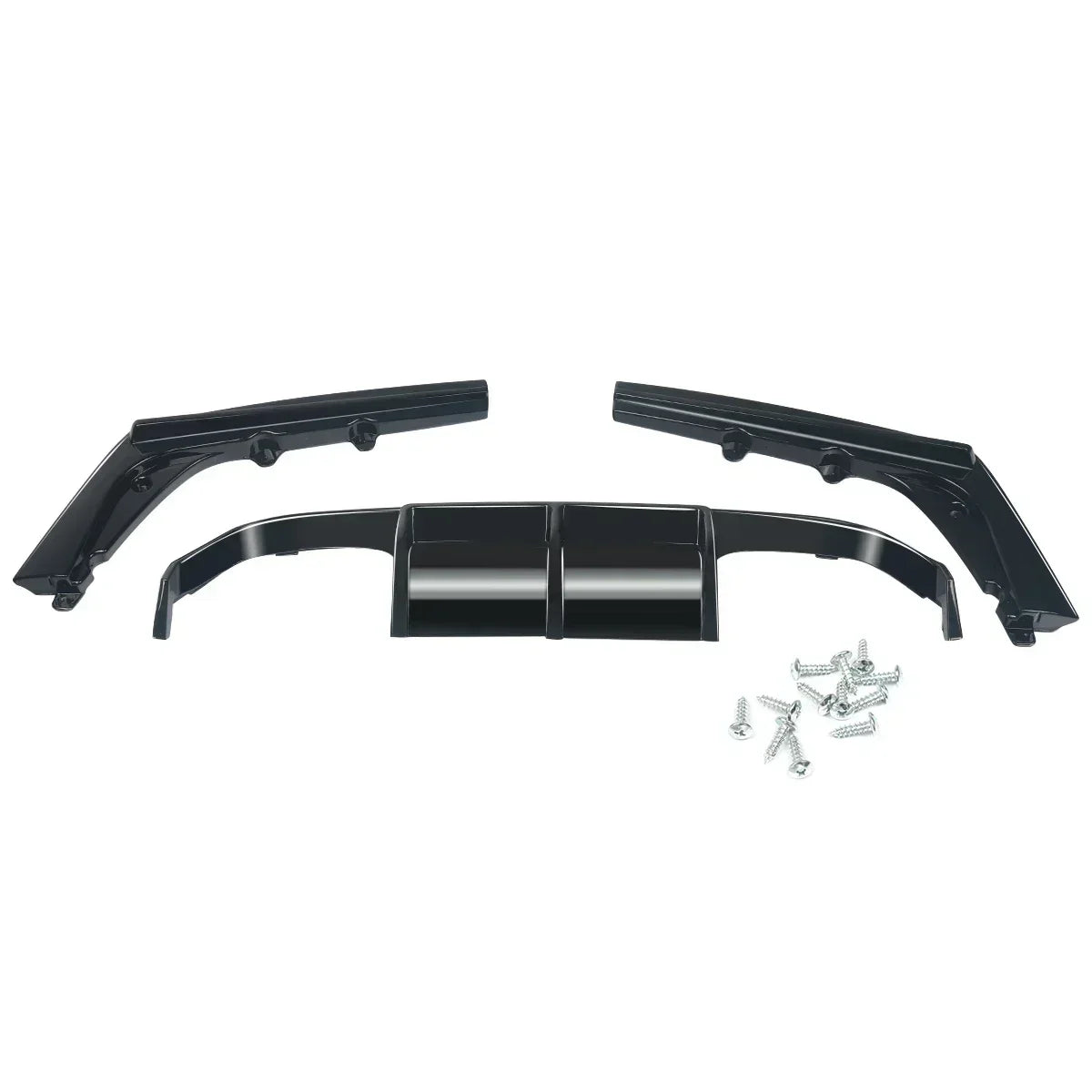 MagicKit PSM Style 3PCS Rear Diffuser Lip Glossy Black For BMW F80 M3 F82 M4 2015-2020