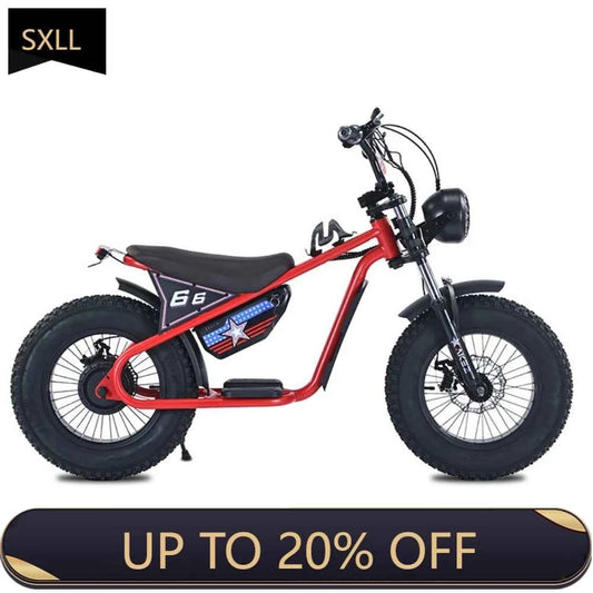 SXLL OEM E KIDS bicycle 16 inch children's electric off-road vehicle, small motor power 36V350W children's electric retro bicycl
