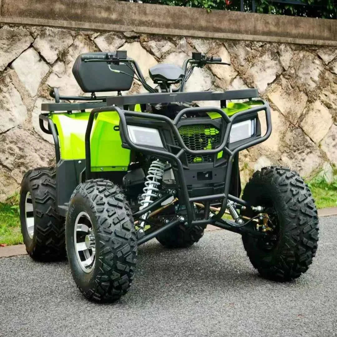 200CC Automatic ATV, 4-Wheel Beach Buggy for Adults, 15HP Off-Road Vehicle, Max Speed 70km/h, 12-Inch Tires, Electric Start